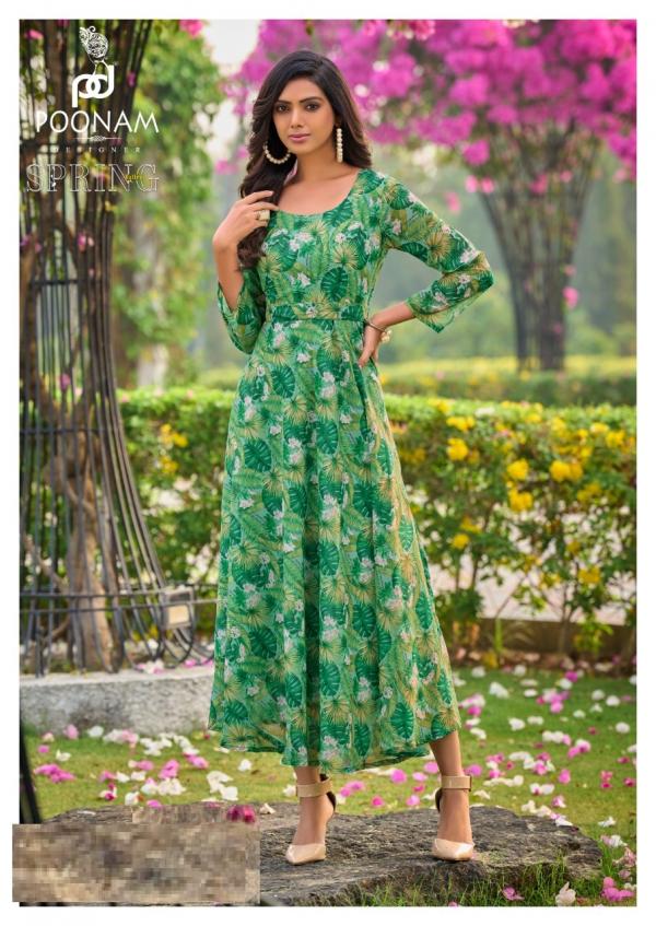 Poonam Spring Valley Digital Printed Georgette Kurti Collection